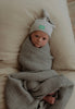 Merino Wool Baby Blanket and Beanie Gift Set